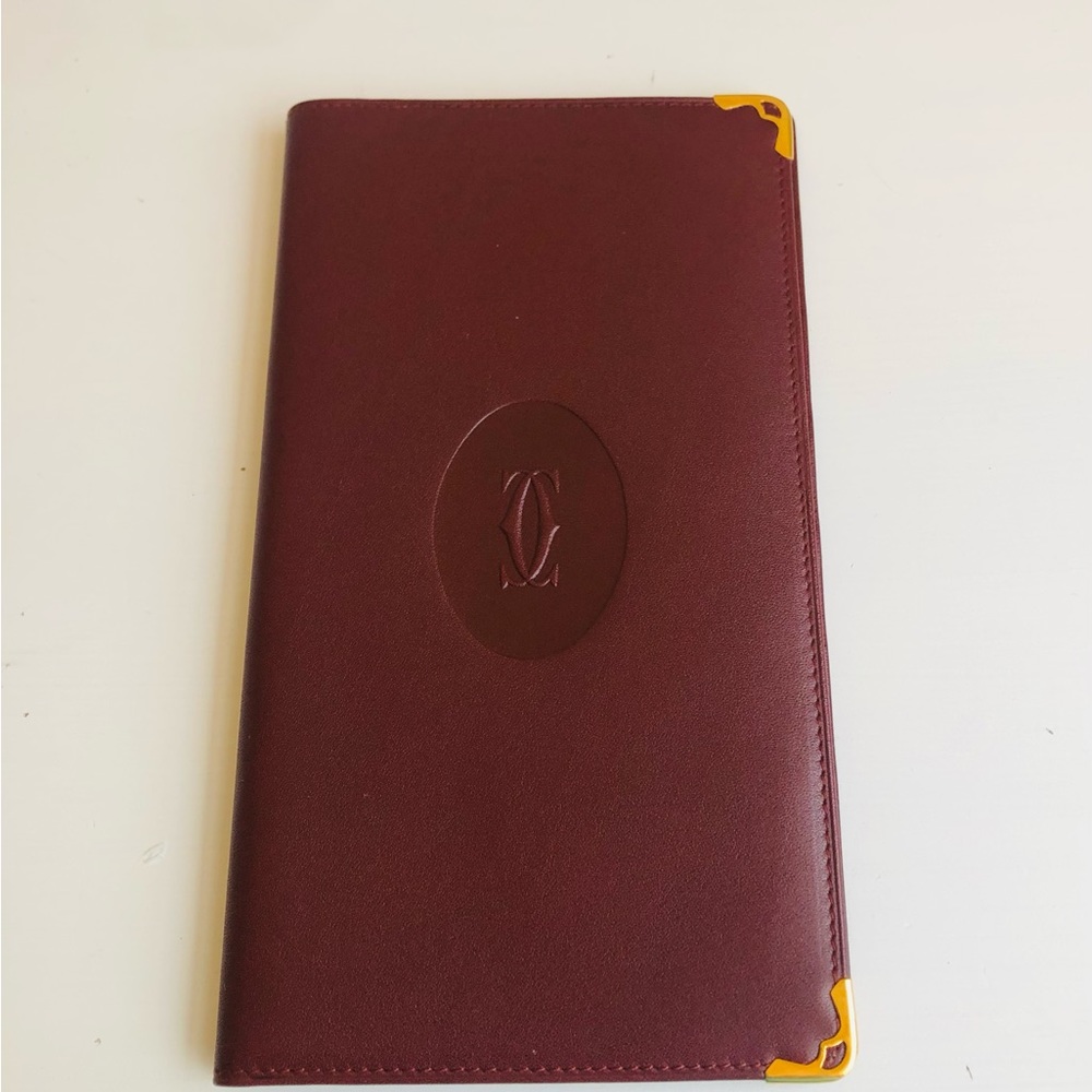 CARTIER Long Burgundy Wallet